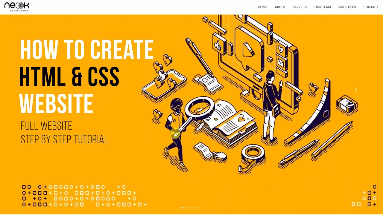 How To Create A Website Using HTML And CSS Step By Step Website ...