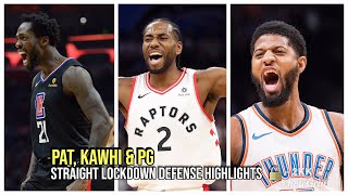 Kawhi Leonard, Paul George & Patrick Beverly Defense Highlights 2018-2019 - La Clippers Lockdown