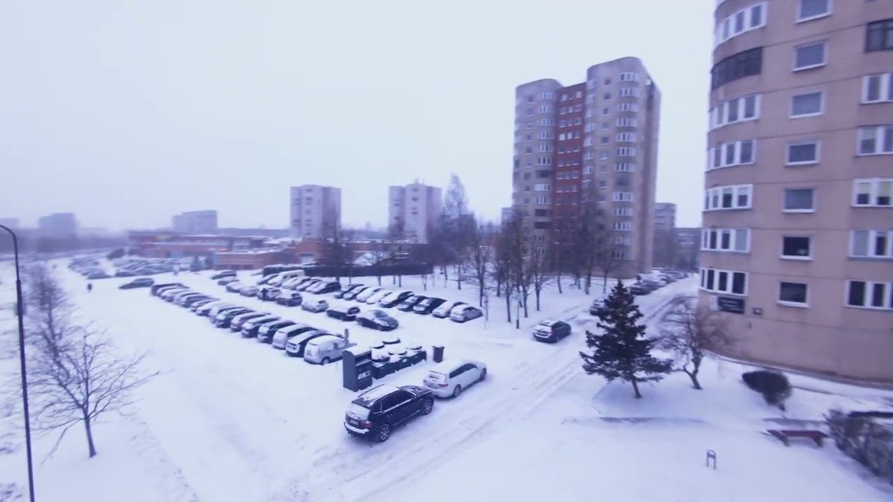 Žiemos Pūga paralyžiuoja miestus