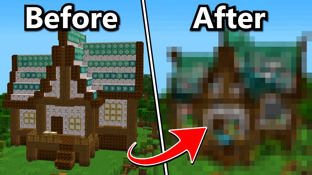 Distorted Minecraft House I Tried Fixing My 5 Worst Minecraft Houses - YouTube
