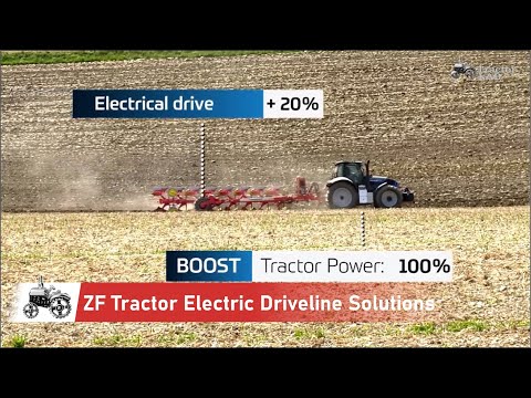 ZF Innovation Tractor - Electric Driveline Solutions - Electrical Single-Wheel Drive- ZF eTRAC Drive