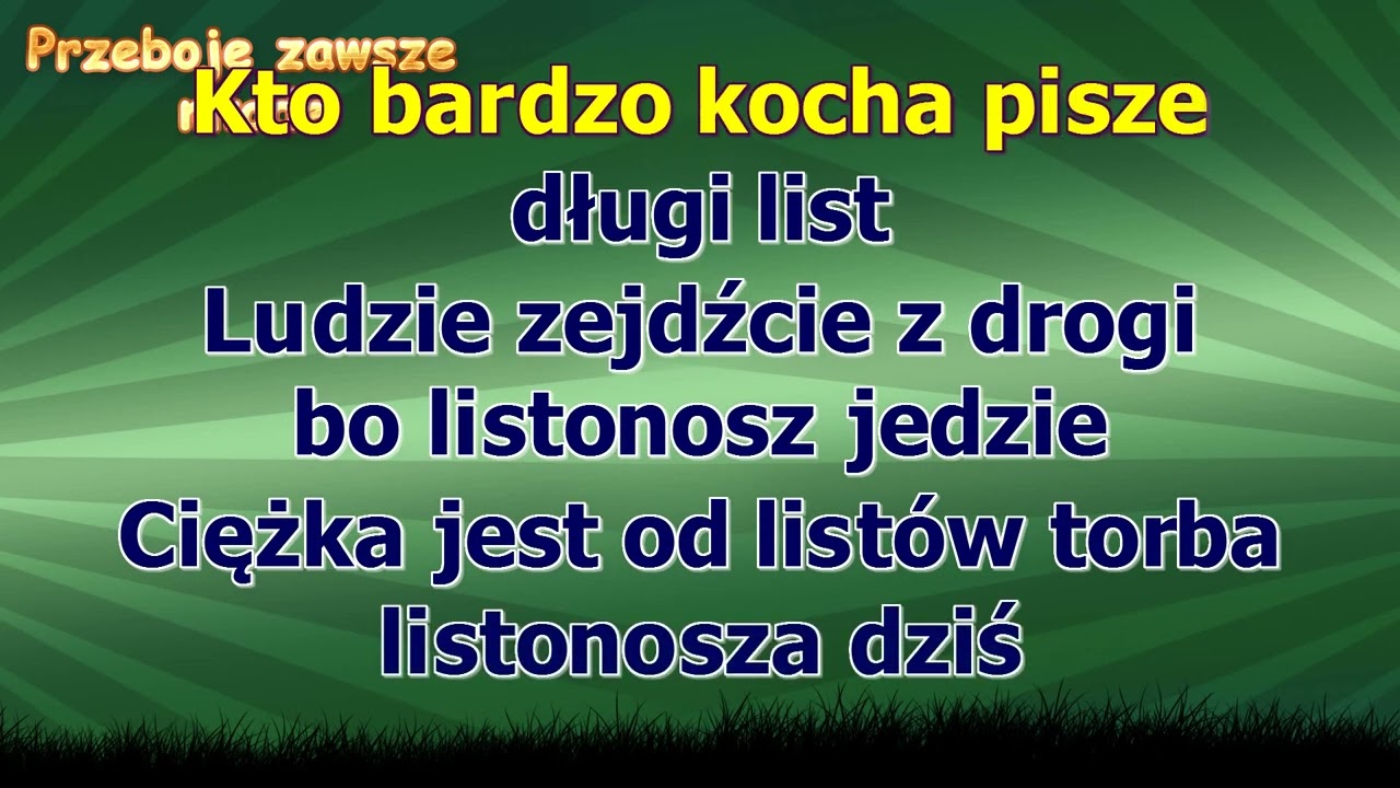 Skaldowie - Medytacje wiejskiego listonosza ( karaoke )