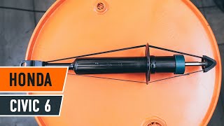 How to change rear shock absorbers on HONDA CIVIC 6 TUTORIAL | AUTODOC