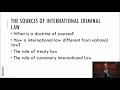 Foundations and Sources of International Criminal Law