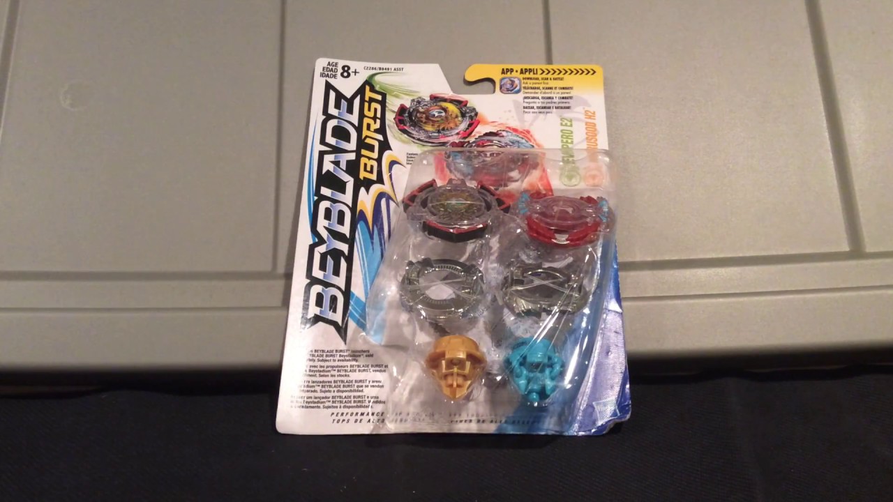 Beyblade Burst Unboxing: Double Pack! Evipero E2 and Horusood H2! | REPRINT COLOR CONTRAST! :O
