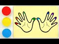 Sand painting coloring hands for Kids &amp; Toddlers