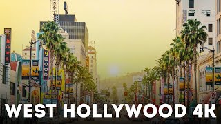 West Hollywood 4K Drive – Exploring Sunset Strip in Los Angeles California