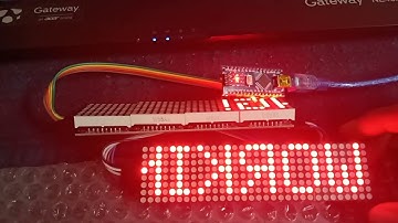 Inverted text problem on max7219 led display and solution