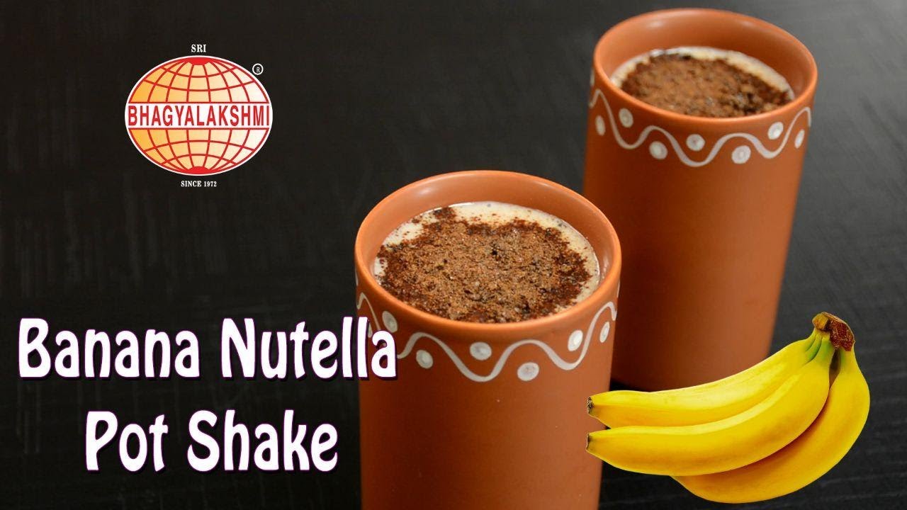 Banana Nutella Pot Shake | Nutella banana milkshake summer special ...