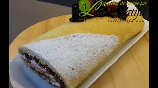 Roulé au Thermomix/ bûche au Thermomix   كعكة    #bûche #roulé #thermomix @cheflallalatifa