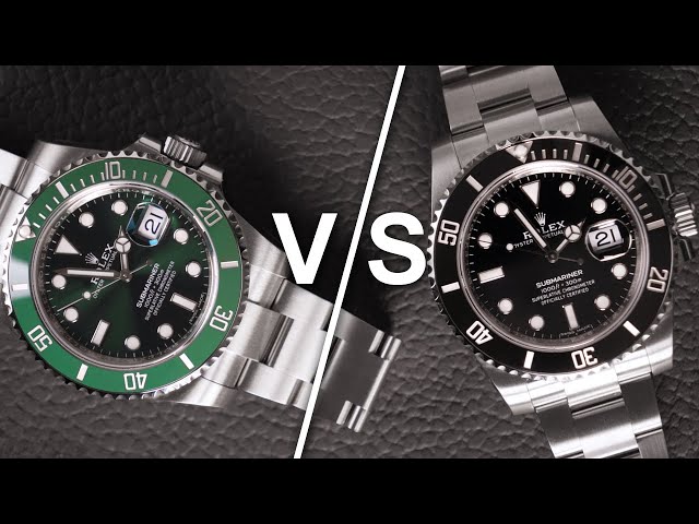 Rolex Submariner Black (11610LN) Vs Rolex Submariner Green Hulk (116610LV)  - Which would you choose? 