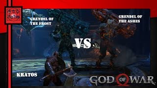 Бой с троллями грендель - пепельный и инеистный в God of War 4 | На высоком уровне сложности