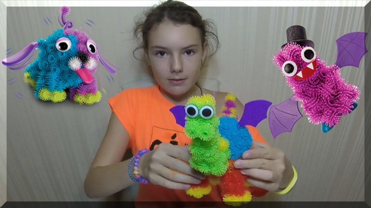 Bunchems Новый набор  Делаю мультфильм Веселый дракон