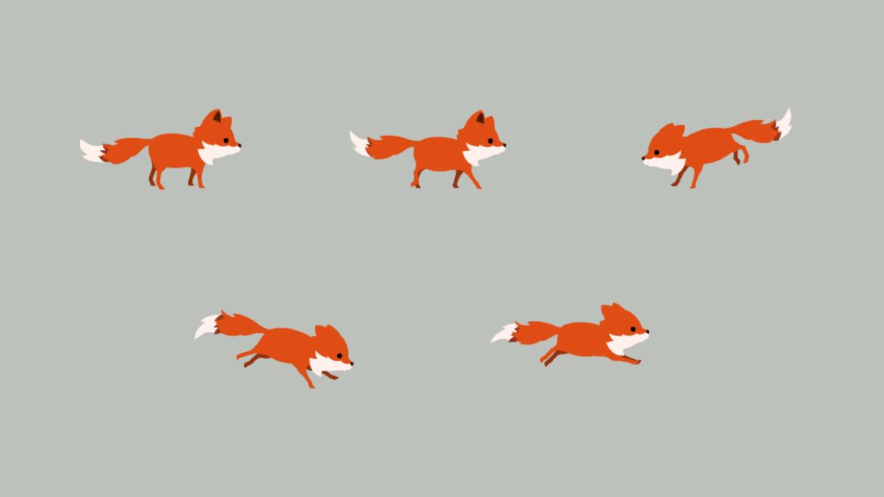 Fox Running Loop Fox animation loops - YouTube