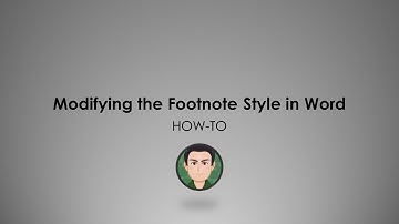 HOWTO: Modifying the Footnote Style in Microsoft Word