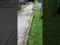 UPSTATE NEW YORK 1857 Old Home Restoration. Beginning of the new curb, sidewalk and planting area.