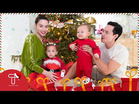 Lisa & Leon hớn hở được ông già Noel bất ngờ "đột nhập" tặng quà đón Giáng Sinh cù