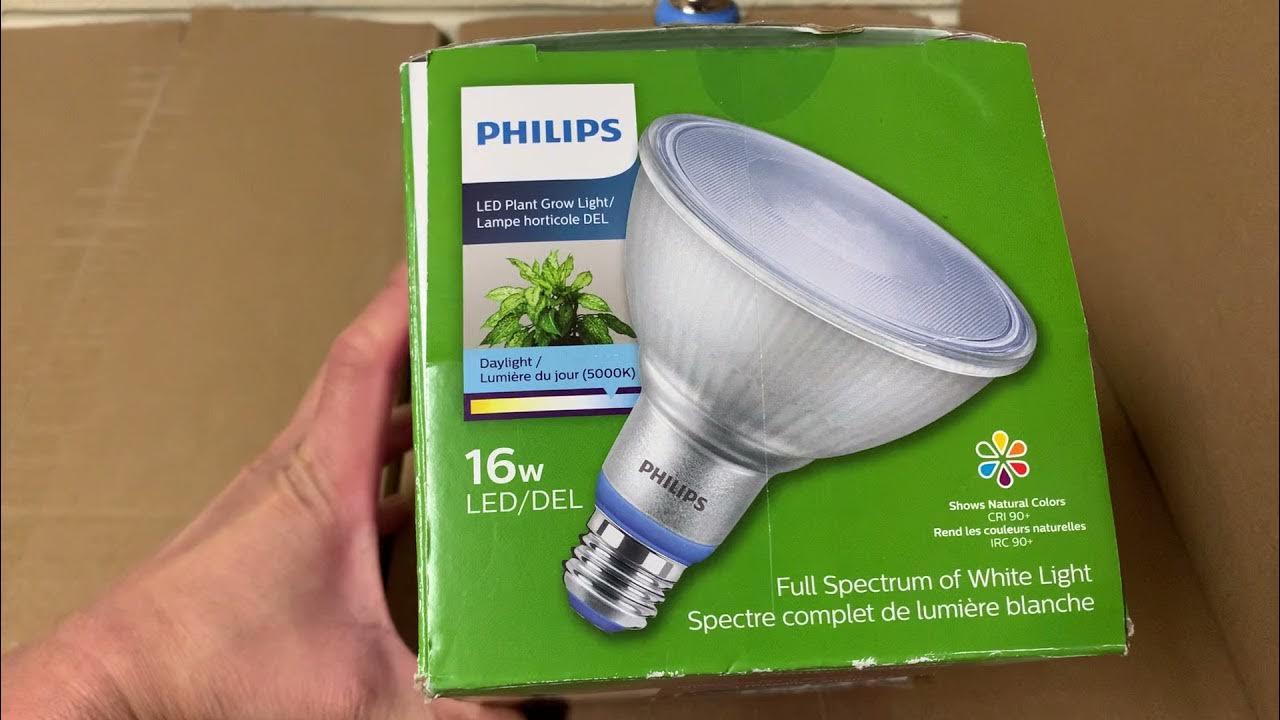 Quick Look at the Philips 16W Plant Grow Light 5000K Par 38 Flood Light -