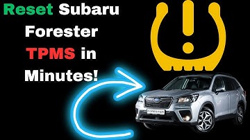 How to Reset Tire Pressure Light on Subaru Forester: TPMS Button Location