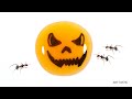 Ants vs Jack O&#39;Lantern Timelapse