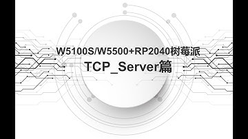 [Eng] W5100S / W5500 TCP Server communication (Micropython)