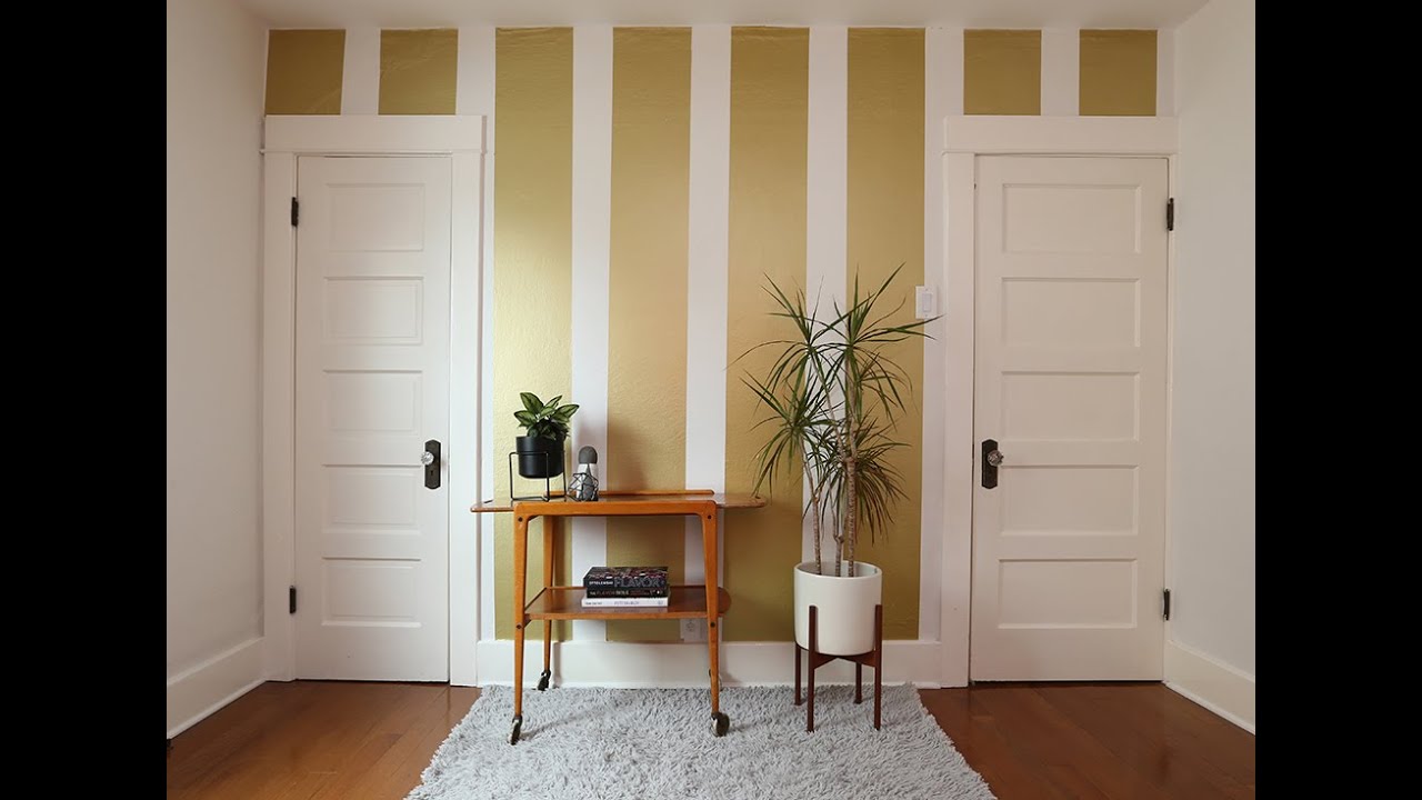 Vertical Gold Stripes