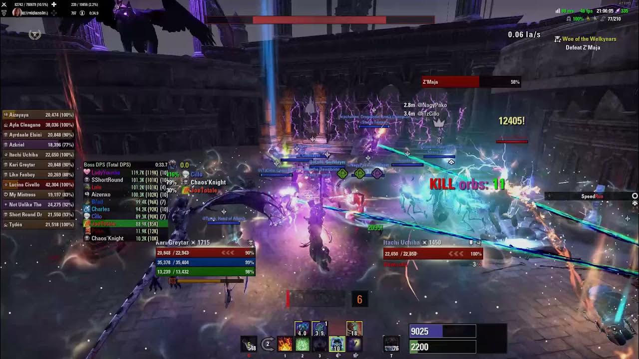 ESO Cloudrest 0 portal nuke with Stress Tested (136,104) EC Magcro