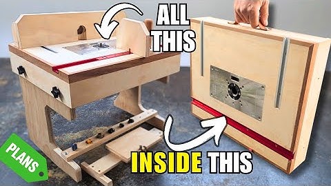 The BEST Portable DIY Router Table – Folds Into a Briefcase!