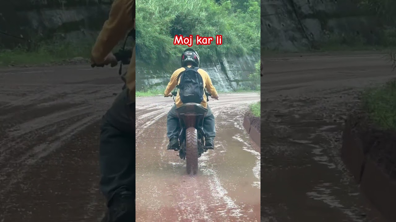 Pro Tip! Don’t remove your mudguard in monsoon.  