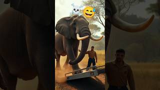 Httpsyoutubekgvu46tqyq8sicitks62mdinlvaje ai funny funny ai youtubeshorts elephant