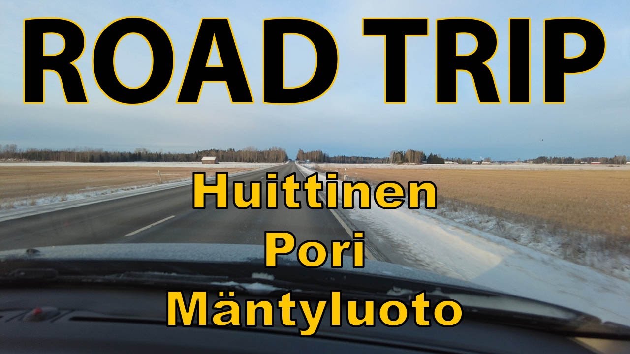 RSP Road Trip Finland Huittinen Pori Mäntyluoto Highway 2, 4K UHD