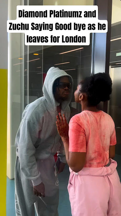 Diamond Platinumz and Zuchu Saying Good bye as he leaves for London #diamondplatnumz #zuchu #dz2025