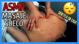 MASAJE Sueco de ESPALDA ASMR *RELAJANTE* (para DORMIR ?) | MASAJE ASMR de ESPALDA (SIN HABLAR)