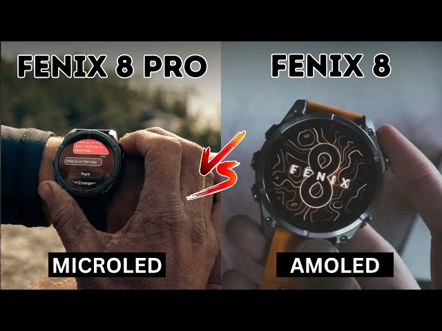 Garmin Fenix 8 Pro MicroLED VS Garmin Fenix 8 - YouTube
