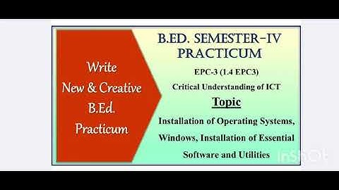 Installation of Operating Systems, Windows, Installation of Essential Software and Utilities || 2024