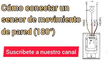 Como Conectar Un Sensor De Movimiento de 180 Grados (Paso a paso muy fácil)