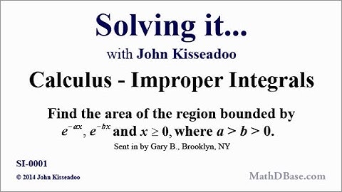 Solving it... #1 - Calculus - Improper Integrals