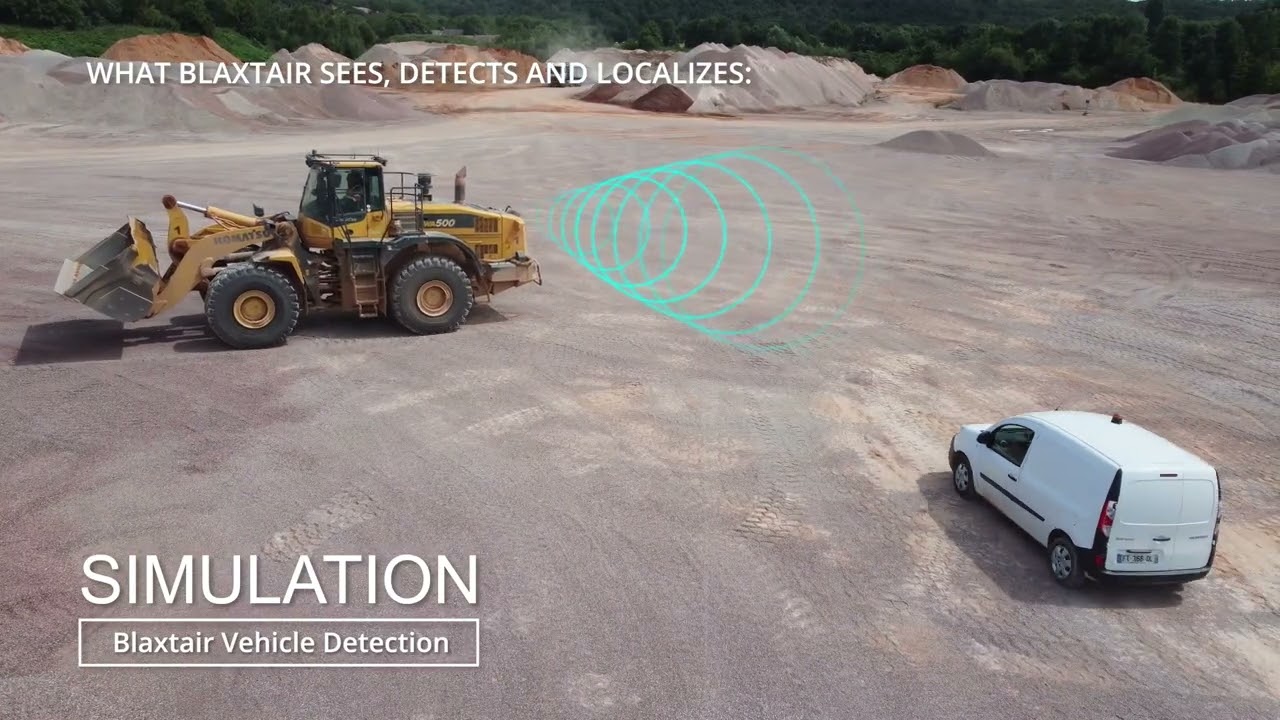 Blaxtair® EN: Pedestrian & Vehicle Detection solutions video at Carrières de Vignats