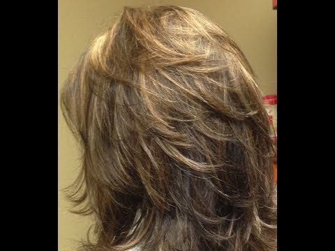 طريقة قص الشعر ديكرادي قصيرة خطوه بخطوه   (90 درجه) short layers haircut