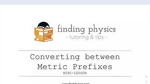 Physics Skills Mini-Lesson: Converting between Metric Prefixes