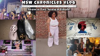 GRAD SCHOOL VLOG |SEASON FINALE: END OF THE SEMESTER BLUES, WILD NIGHTS, NEW PLACEMENT AND MORE !