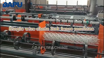 Single Wire Chain Link Fence Netting Security Machine sold to Uganda