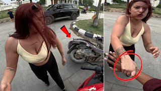 अब आप ही बताओ लड़की सही या लड़का? | Road Rage