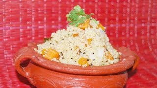 Thinai (Foxtail millet) திணை உப்புமா Upma  – Pressure cook method