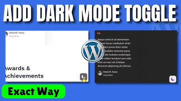 How to add Dark Mode Toggle in WordPress for Any Theme (2025)