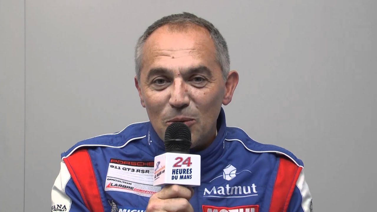24 Heures du mans 2011, interview de Christophe Bourret pilote de la Porsche GT3 RSR n°70