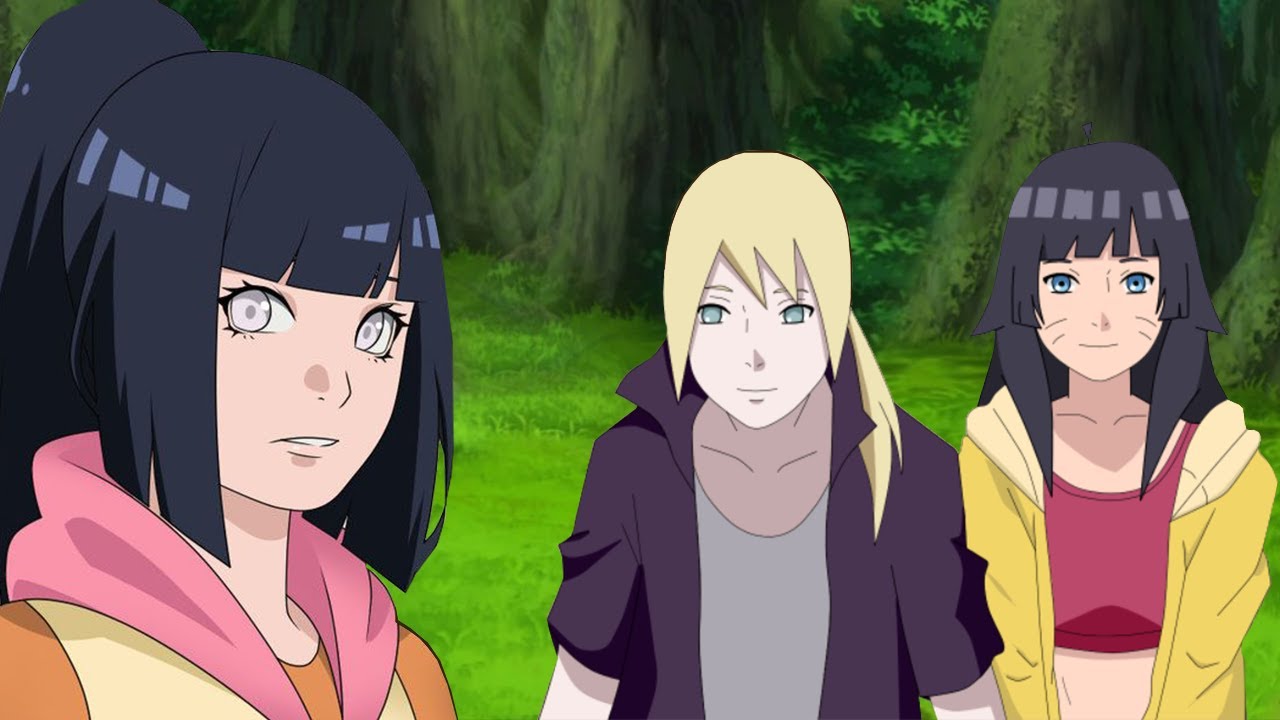Naruto e Hinata - filhos Boruto e Himawari