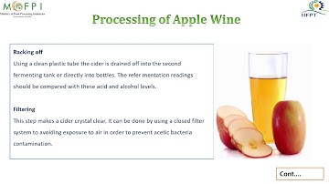 PowerPoint Presentation on Apple Wine Processing (under PMFME Scheme) - ENGLISH