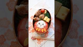 何のパーツを忘れちゃったかわかるかな?キャラ弁 キャラフード お弁当 kyaraben bento ちいかわ 合格だるまだるま