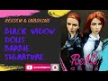 Black widow barbie signature  review  unboxing